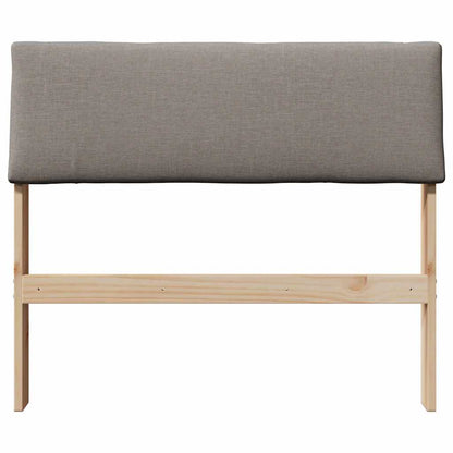 Gepolstertes Kopfteil Taupe 100 cm Massives Kiefernholz