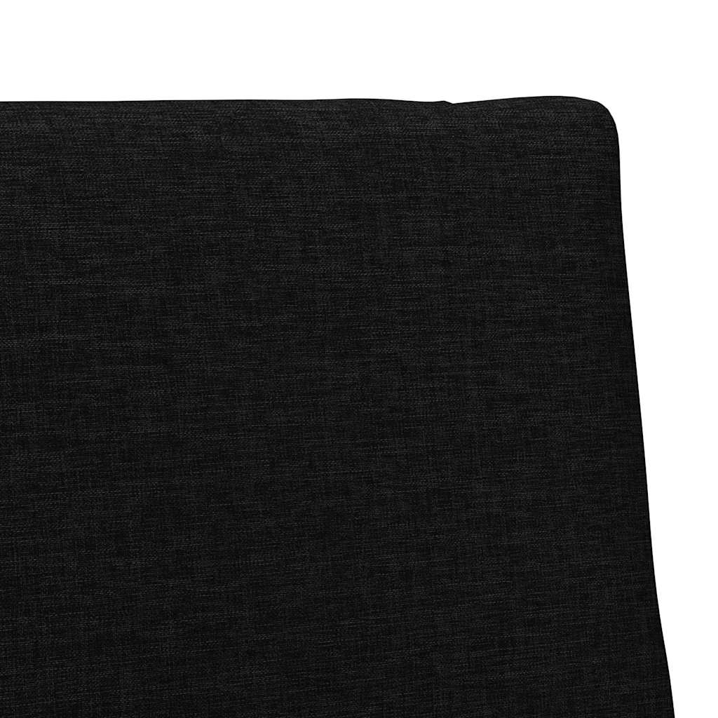 Gepolstertes Kopfteil Schwarz 90 cm Massives Kiefernholz