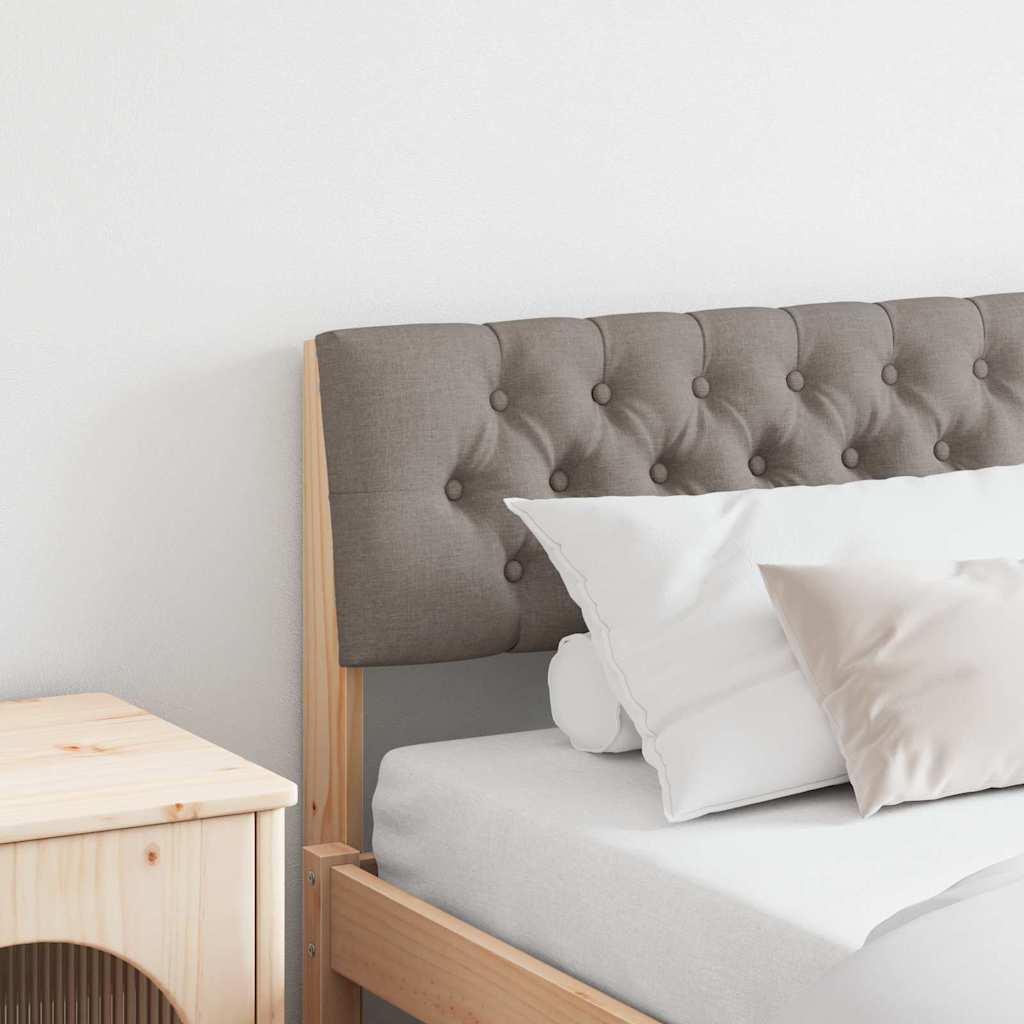 Gepolstertes Kopfteil Taupe 200 cm Massives Kiefernholz