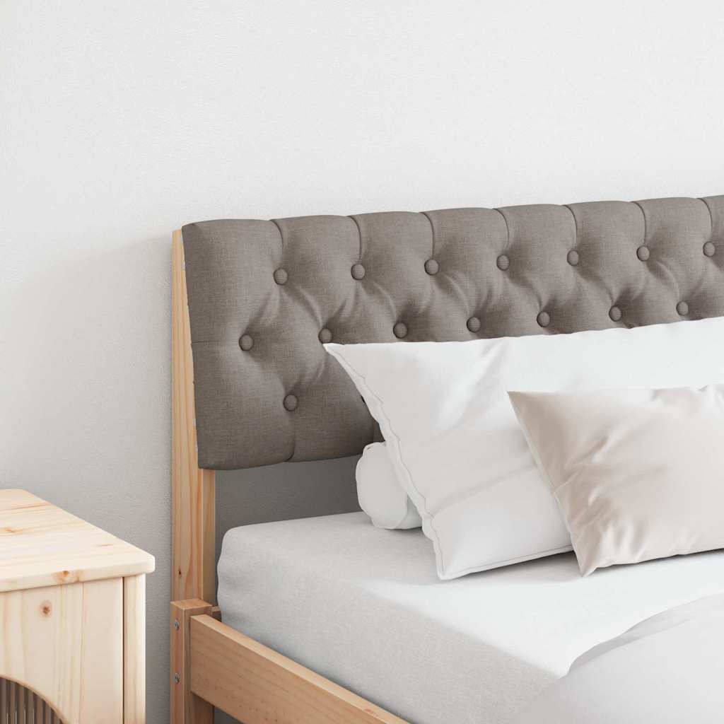 Gepolstertes Kopfteil Taupe 180 cm Massives Kiefernholz