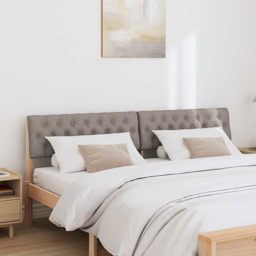 Gepolstertes Kopfteil Taupe 180 cm Massives Kiefernholz