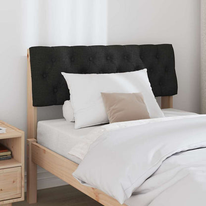 Gepolstertes Kopfteil Schwarz 90 cm Massives Kiefernholz