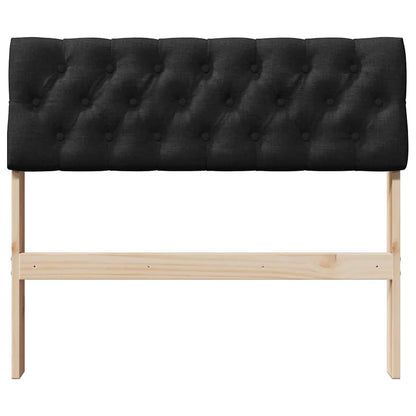 Gepolstertes Kopfteil Schwarz 90 cm Massives Kiefernholz