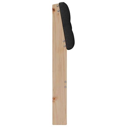Gepolstertes Kopfteil Schwarz 90 cm Massives Kiefernholz