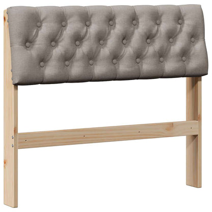 Gepolstertes Kopfteil Taupe 90 cm Massives Kiefernholz