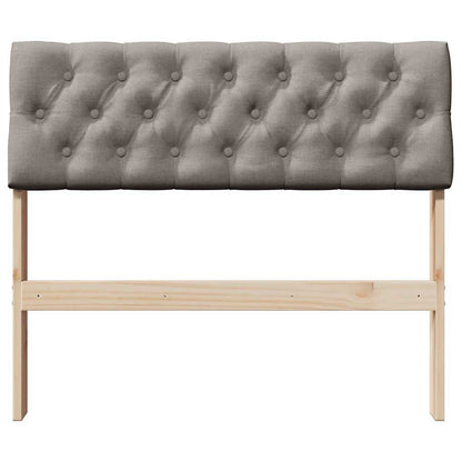 Gepolstertes Kopfteil Taupe 90 cm Massives Kiefernholz