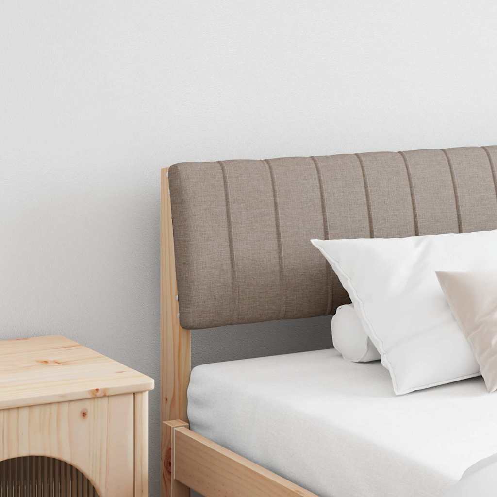Gepolstertes Kopfteil Taupe 200 cm Massives Kiefernholz