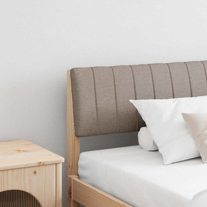 Gepolstertes Kopfteil Taupe 200 cm Massives Kiefernholz