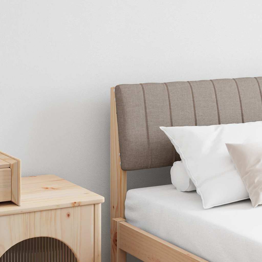 Gepolstertes Kopfteil Taupe 180 cm Massives Kiefernholz