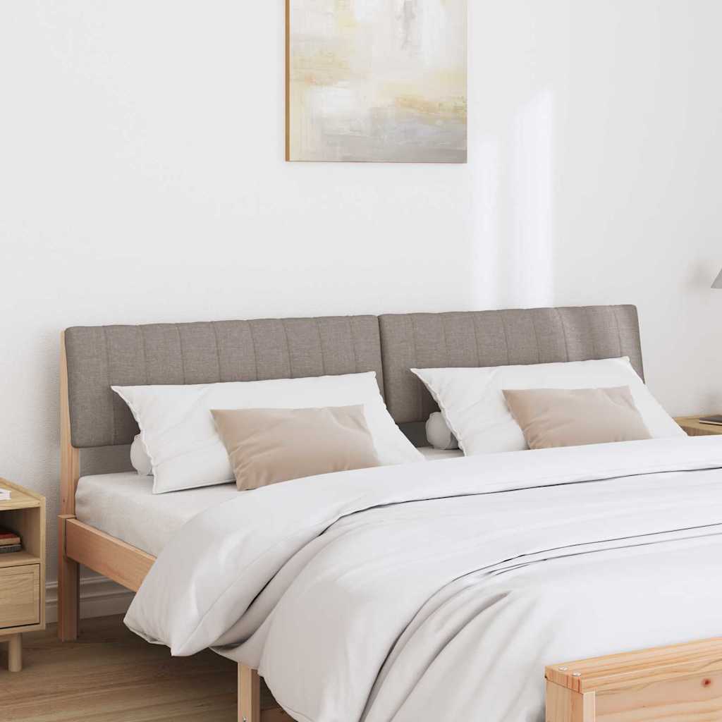 Gepolstertes Kopfteil Taupe 180 cm Massives Kiefernholz