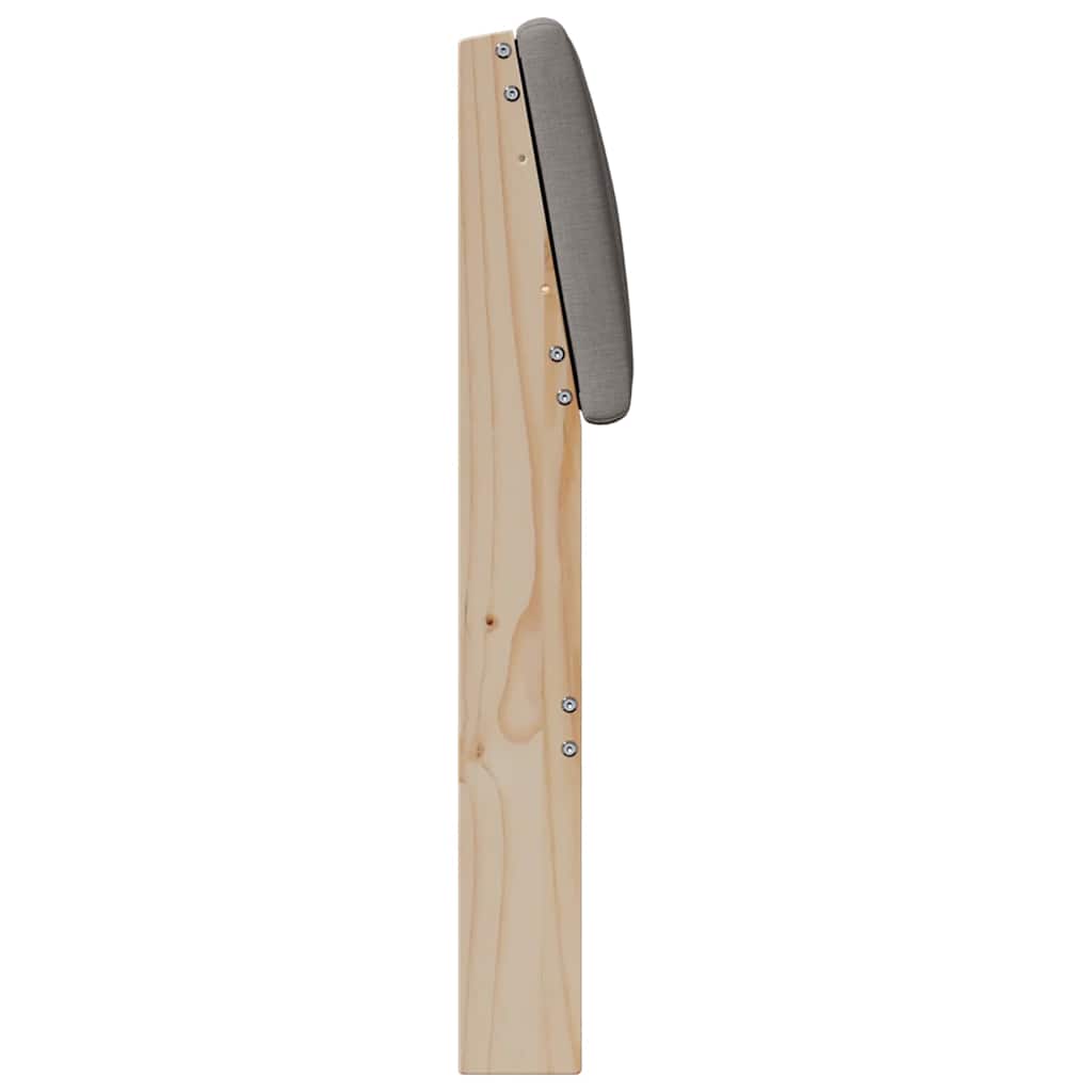 Gepolstertes Kopfteil Taupe 160 cm Massives Kiefernholz