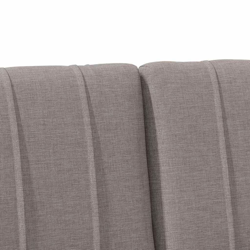 Gepolstertes Kopfteil Taupe 150 cm Massives Kiefernholz