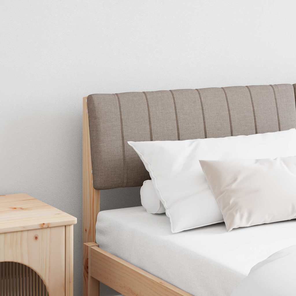 Gepolstertes Kopfteil Taupe 150 cm Massives Kiefernholz