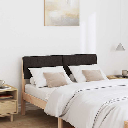 Gepolstertes Kopfteil Schwarz 120 cm Massives Kiefernholz
