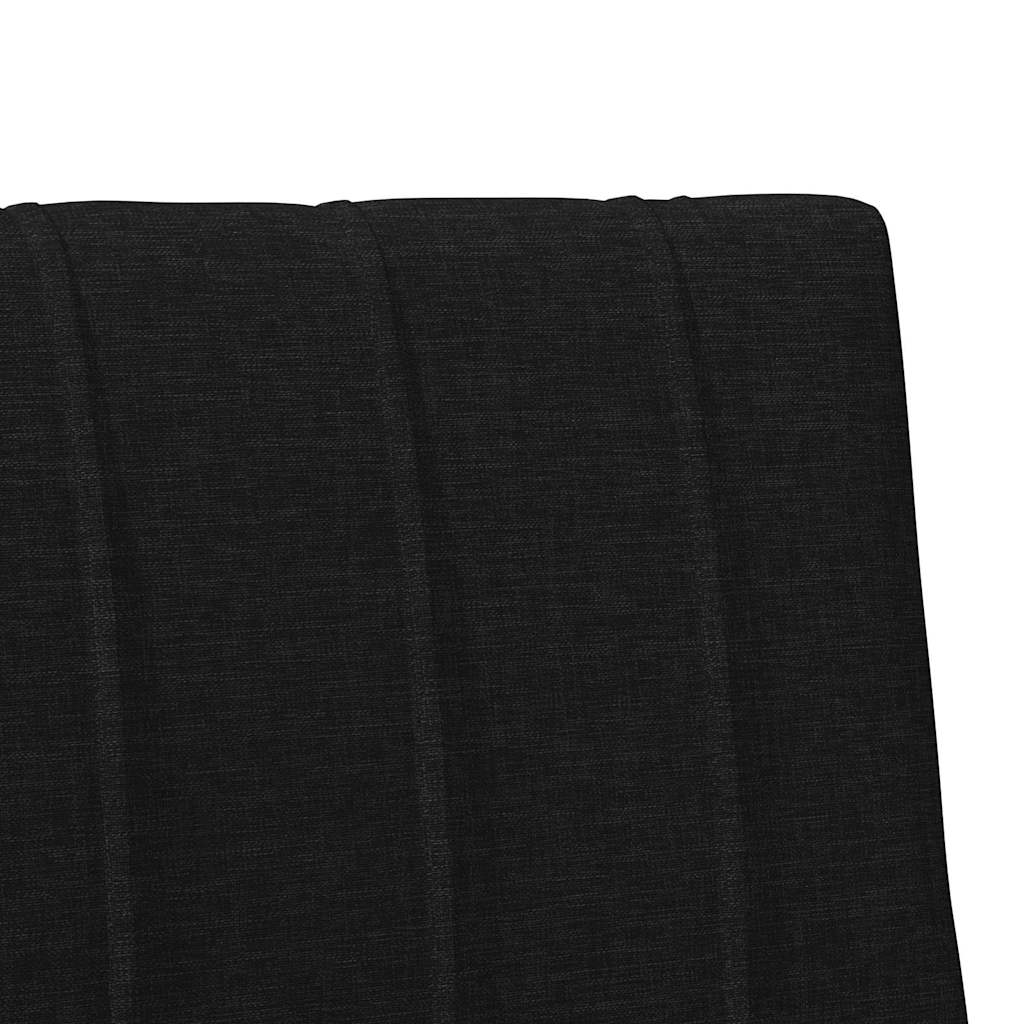 Gepolstertes Kopfteil Schwarz 100 cm Massives Kiefernholz