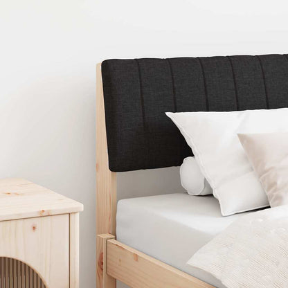 Gepolstertes Kopfteil Schwarz 90 cm Massives Kiefernholz