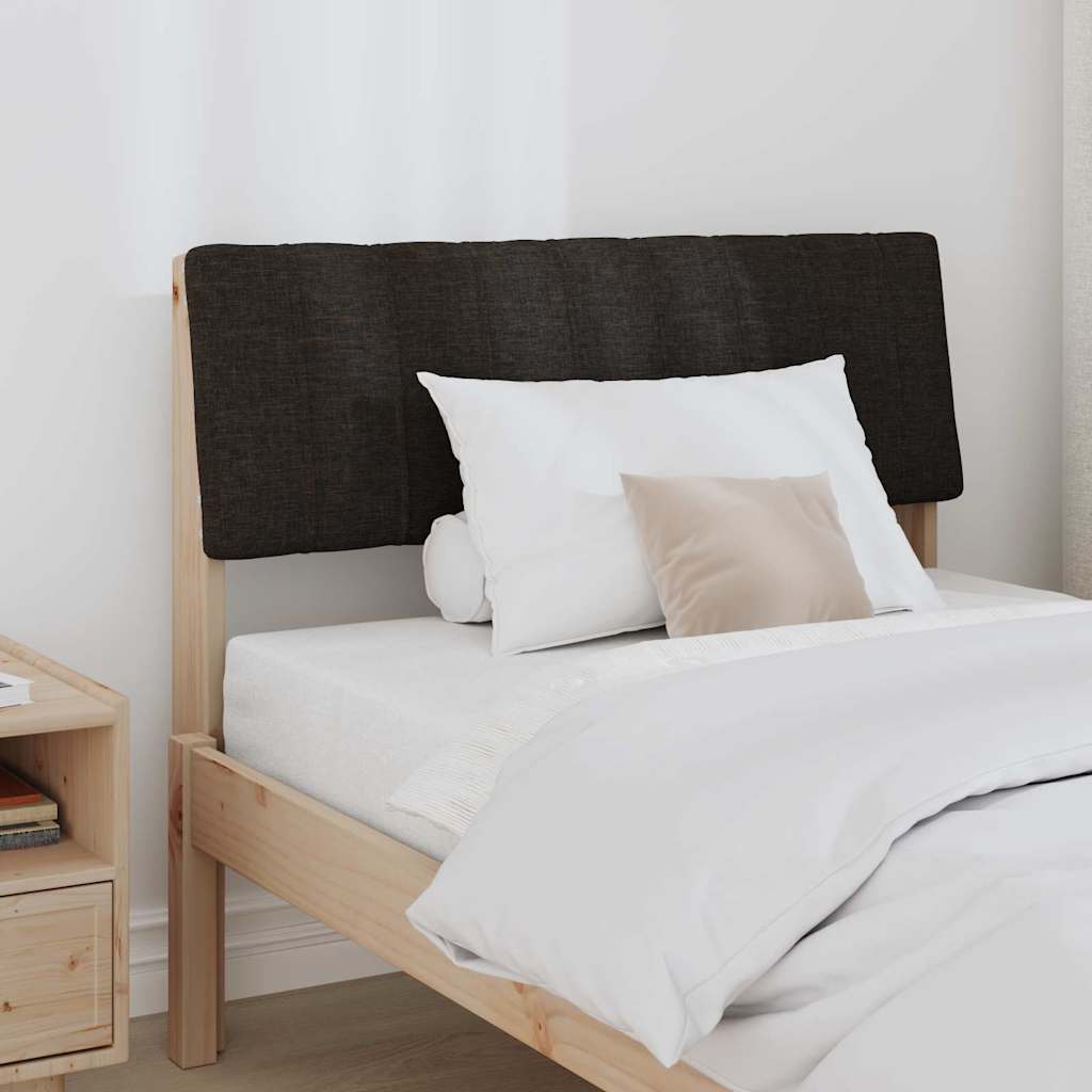 Gepolstertes Kopfteil Schwarz 90 cm Massives Kiefernholz