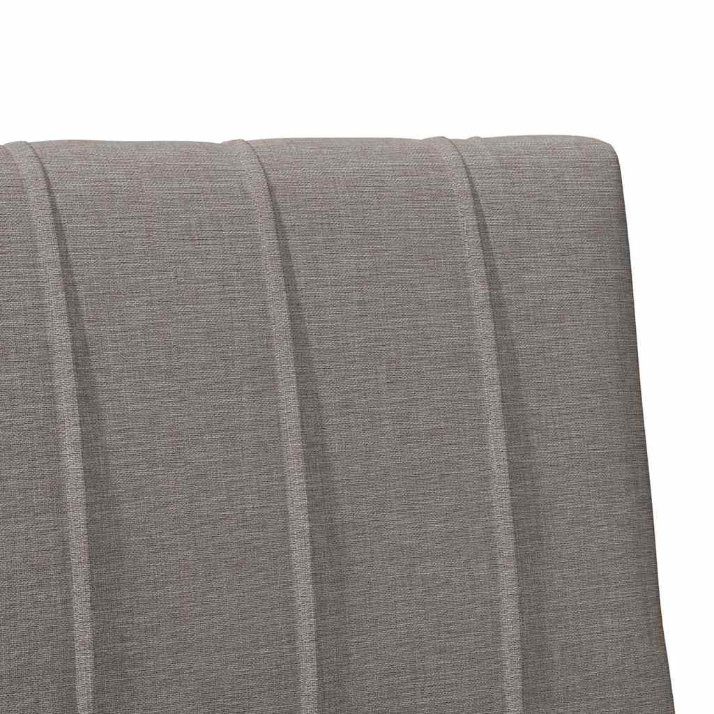 Gepolstertes Kopfteil Taupe 90 cm Massives Kiefernholz