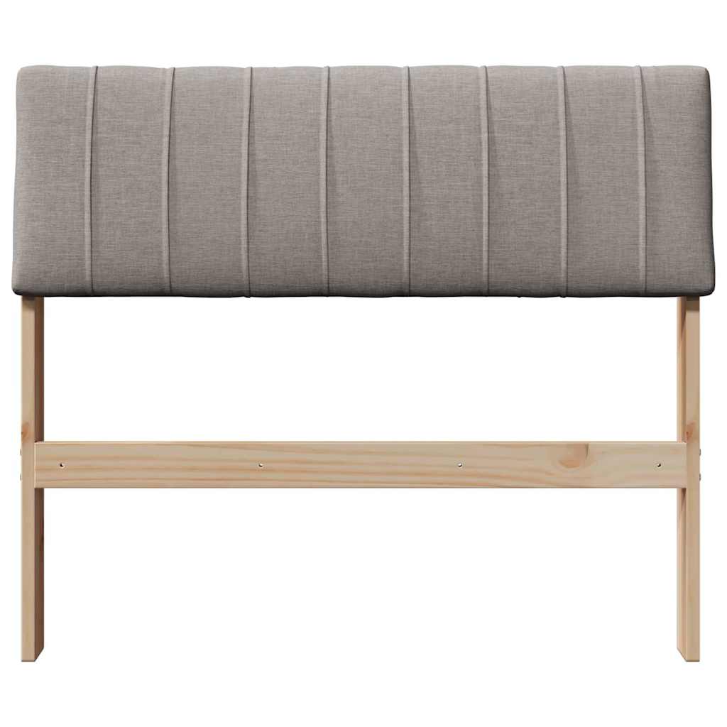 Gepolstertes Kopfteil Taupe 90 cm Massives Kiefernholz