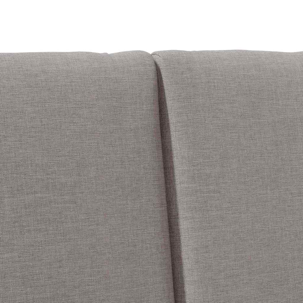 Gepolstertes Kopfteil Taupe 200 cm Massives Kiefernholz