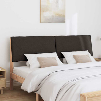 Gepolstertes Kopfteil Schwarz 180 cm Massives Kiefernholz