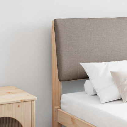 Gepolstertes Kopfteil Taupe 180 cm Massives Kiefernholz