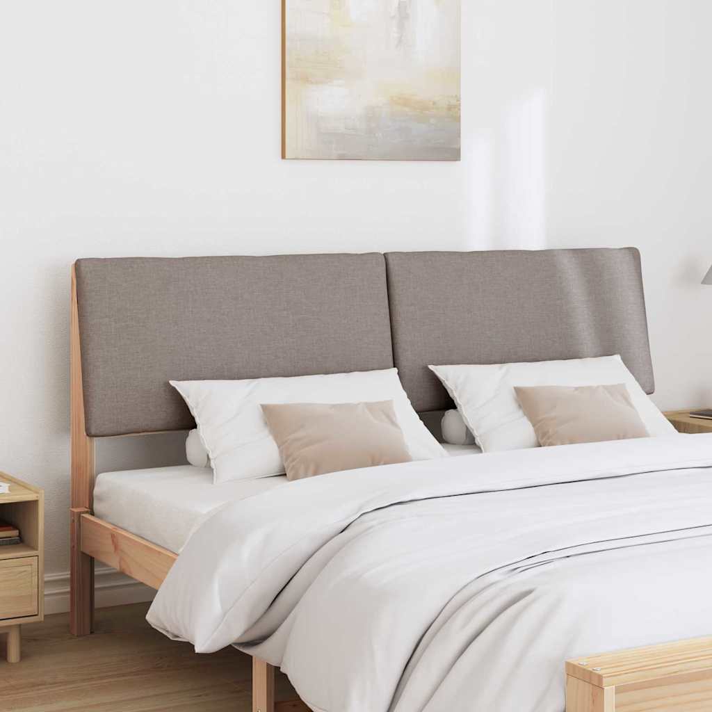 Gepolstertes Kopfteil Taupe 180 cm Massives Kiefernholz