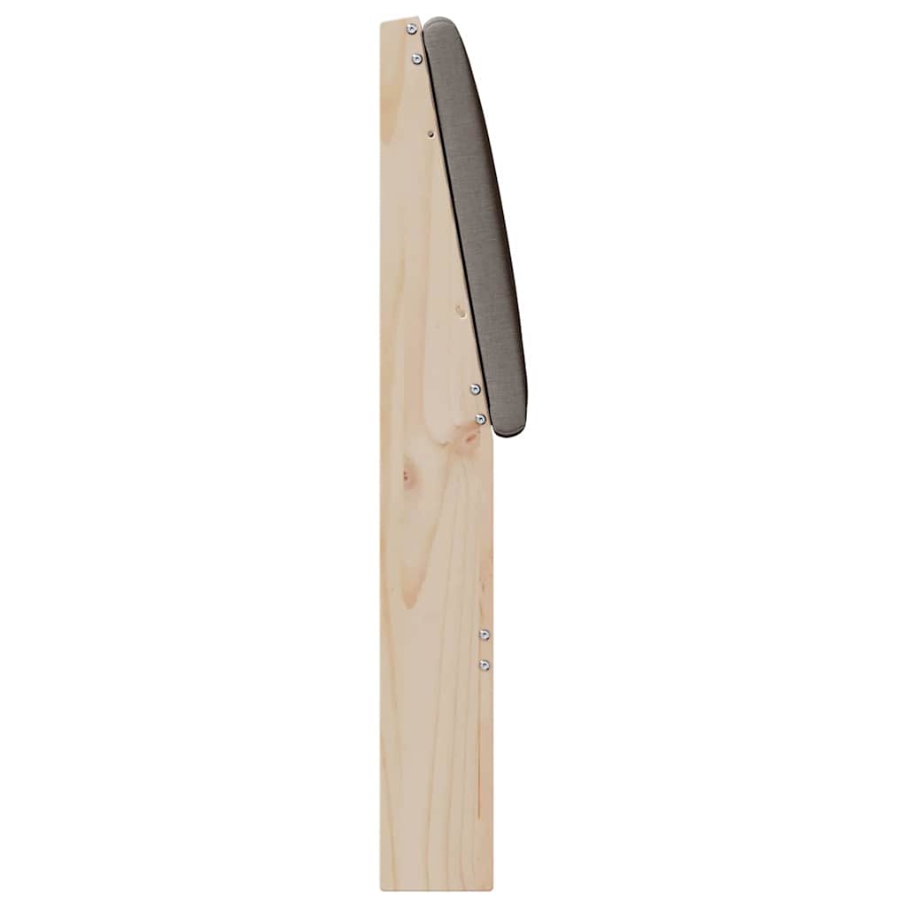 Gepolstertes Kopfteil Taupe 160 cm Massives Kiefernholz
