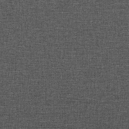 Gepolstertes Kopfteil Dunkelgrau 150 cm Massives Kiefernholz