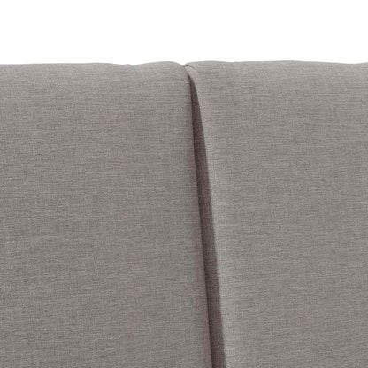 Gepolstertes Kopfteil Taupe 120 cm Massives Kiefernholz