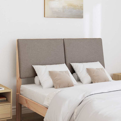 Gepolstertes Kopfteil Taupe 120 cm Massives Kiefernholz