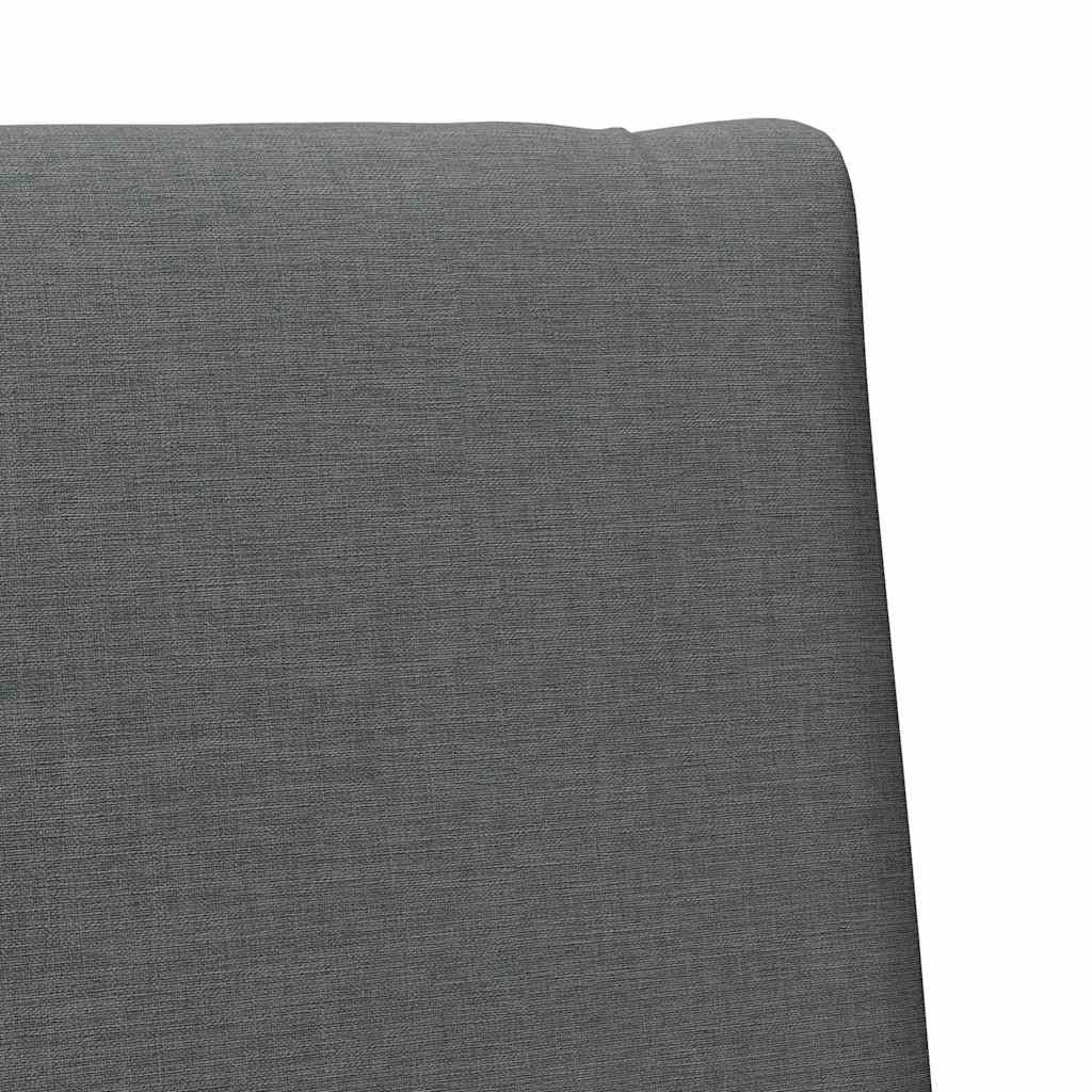 Gepolstertes Kopfteil Dunkelgrau 100 cm Massives Kiefernholz