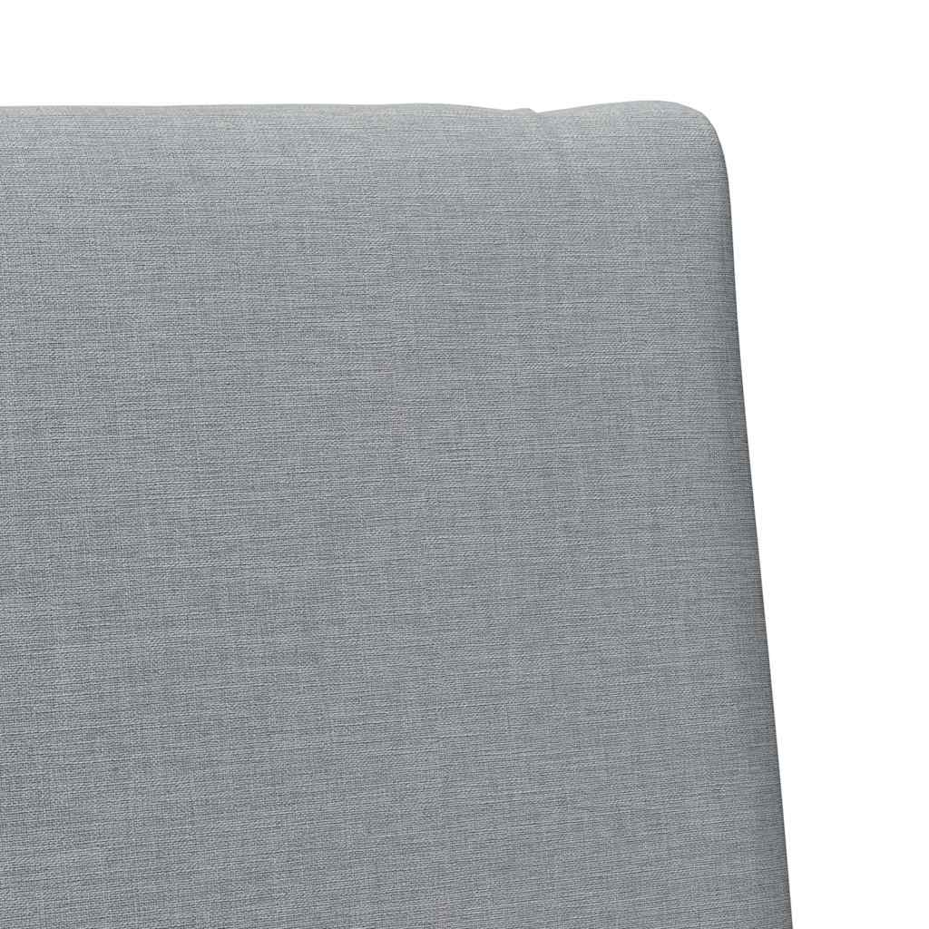 Gepolstertes Kopfteil Hellgrau 100 cm Massives Kiefernholz