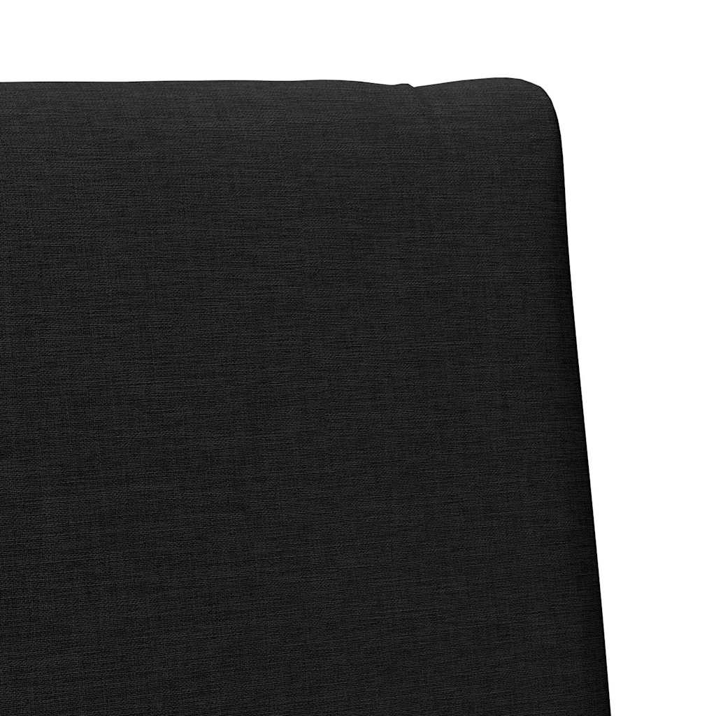 Gepolstertes Kopfteil Schwarz 90 cm Massives Kiefernholz