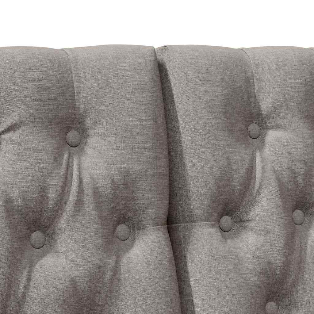 Gepolstertes Kopfteil Taupe 180 cm Massives Kiefernholz