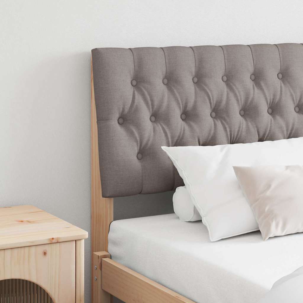 Gepolstertes Kopfteil Taupe 180 cm Massives Kiefernholz