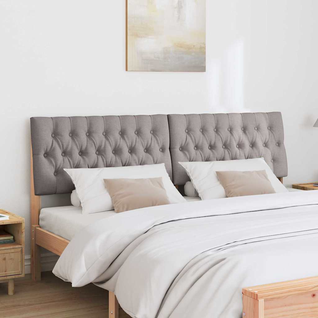 Gepolstertes Kopfteil Taupe 180 cm Massives Kiefernholz