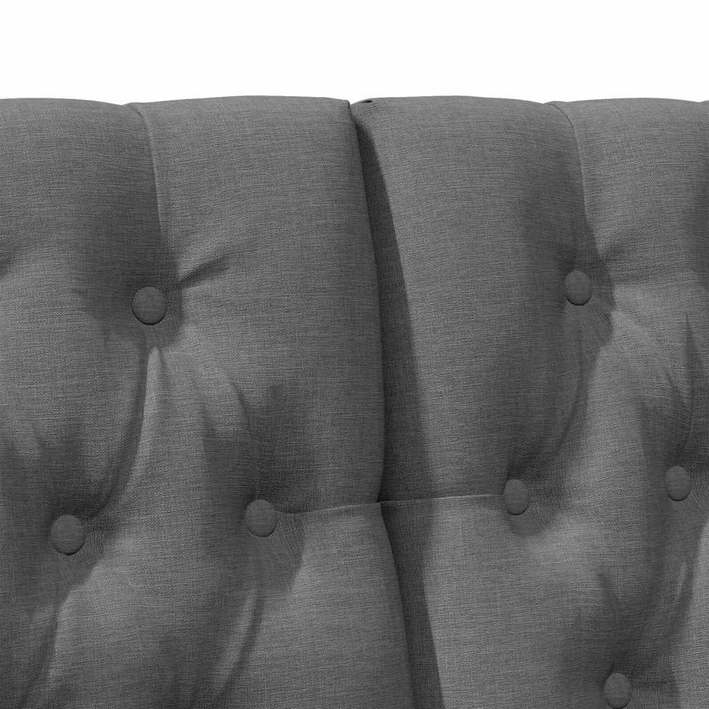 Gepolstertes Kopfteil Dunkelgrau 160 cm Massives Kiefernholz