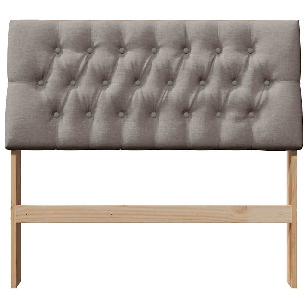 Gepolstertes Kopfteil Taupe 100 cm Massives Kiefernholz
