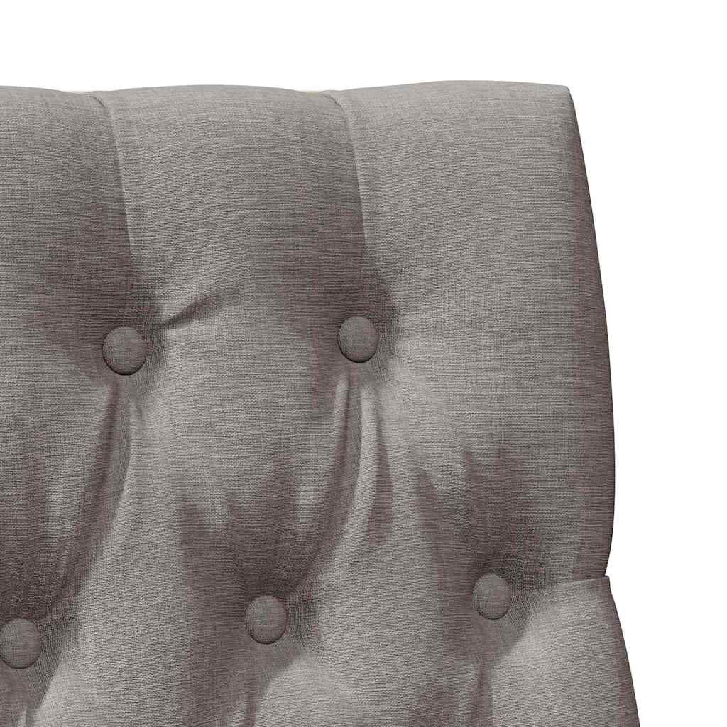 Gepolstertes Kopfteil Taupe 90 cm Massives Kiefernholz