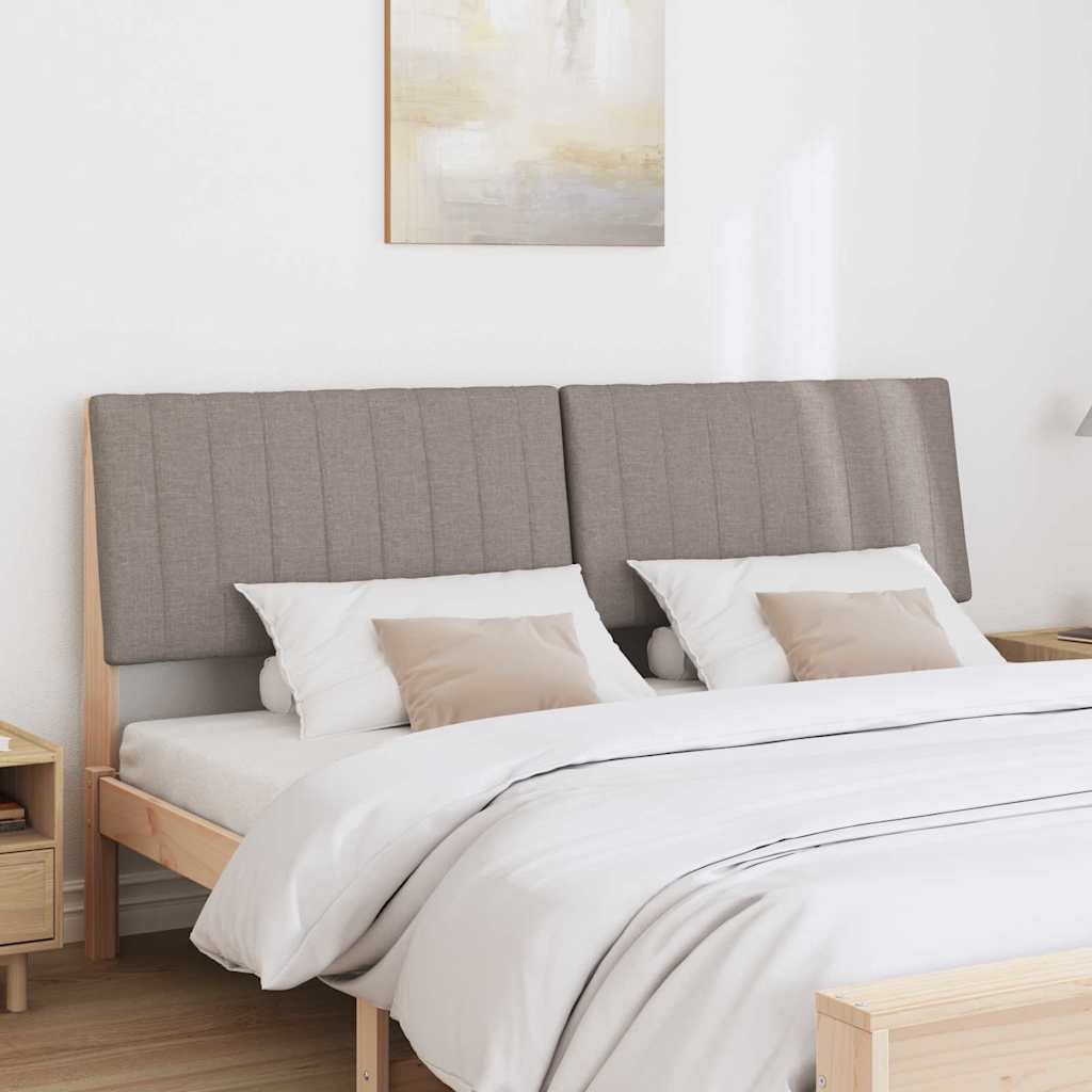 Gepolstertes Kopfteil Taupe 200 cm Massives Kiefernholz