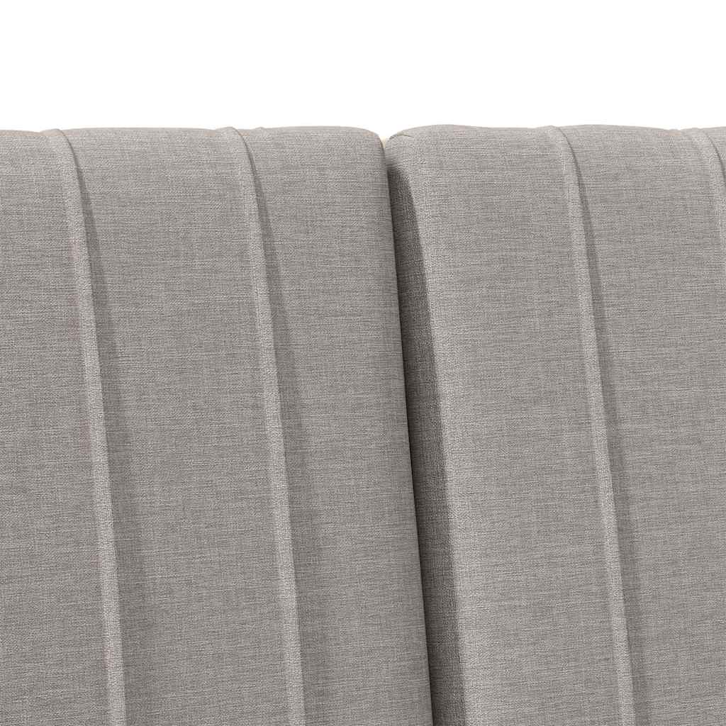 Gepolstertes Kopfteil Taupe 140 cm Massives Kiefernholz
