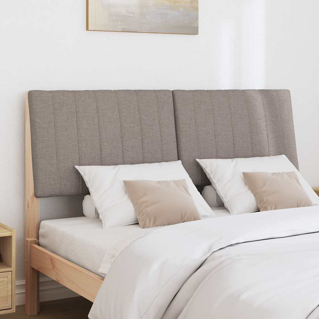 Gepolstertes Kopfteil Taupe 140 cm Massives Kiefernholz