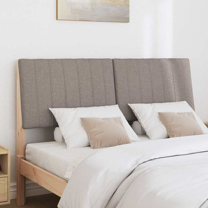 Gepolstertes Kopfteil Taupe 140 cm Massives Kiefernholz