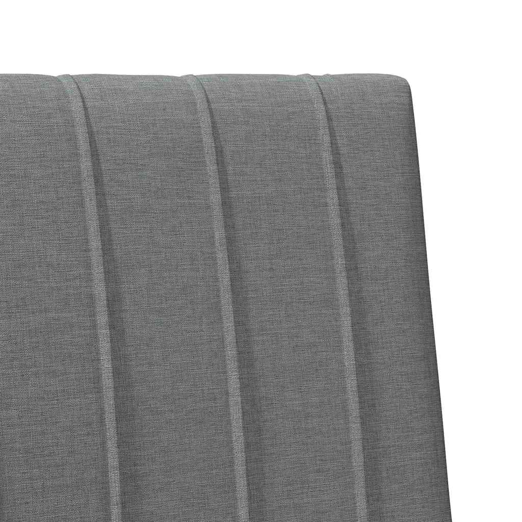 Gepolstertes Kopfteil Dunkelgrau 100 cm Massives Kiefernholz