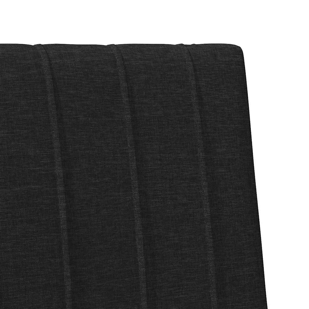 Gepolstertes Kopfteil Schwarz 100 cm Massives Kiefernholz