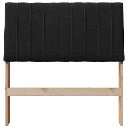 Gepolstertes Kopfteil Schwarz 90 cm Massives Kiefernholz