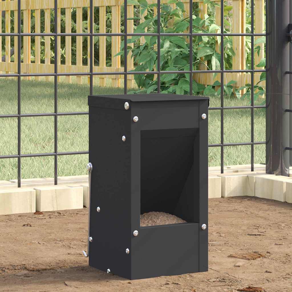 Kaninchenfütterer Schwarz 12,5 x 12,5 x 25 cm 1,5 kg