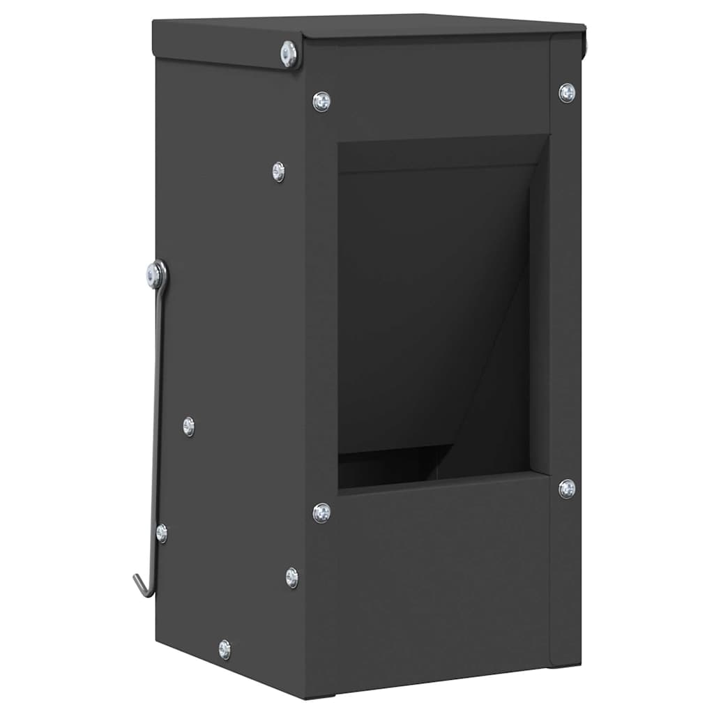 Kaninchenfütterer Schwarz 12,5 x 12,5 x 25 cm 1,5 kg