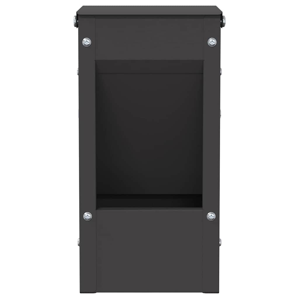 Kaninchenfütterer Schwarz 12,5 x 12,5 x 25 cm 1,5 kg